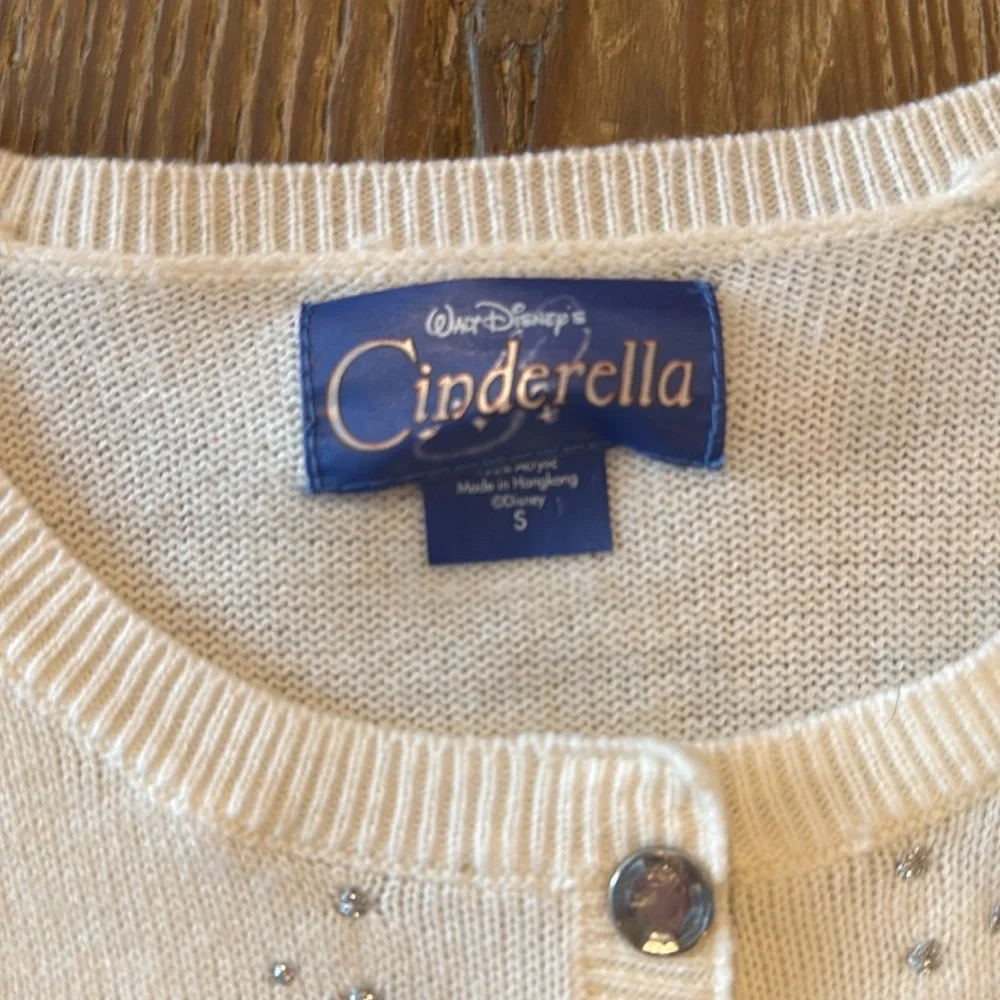 Walt Disney Parks kids small Cinderella sweater/Skirt Set with purse and crown